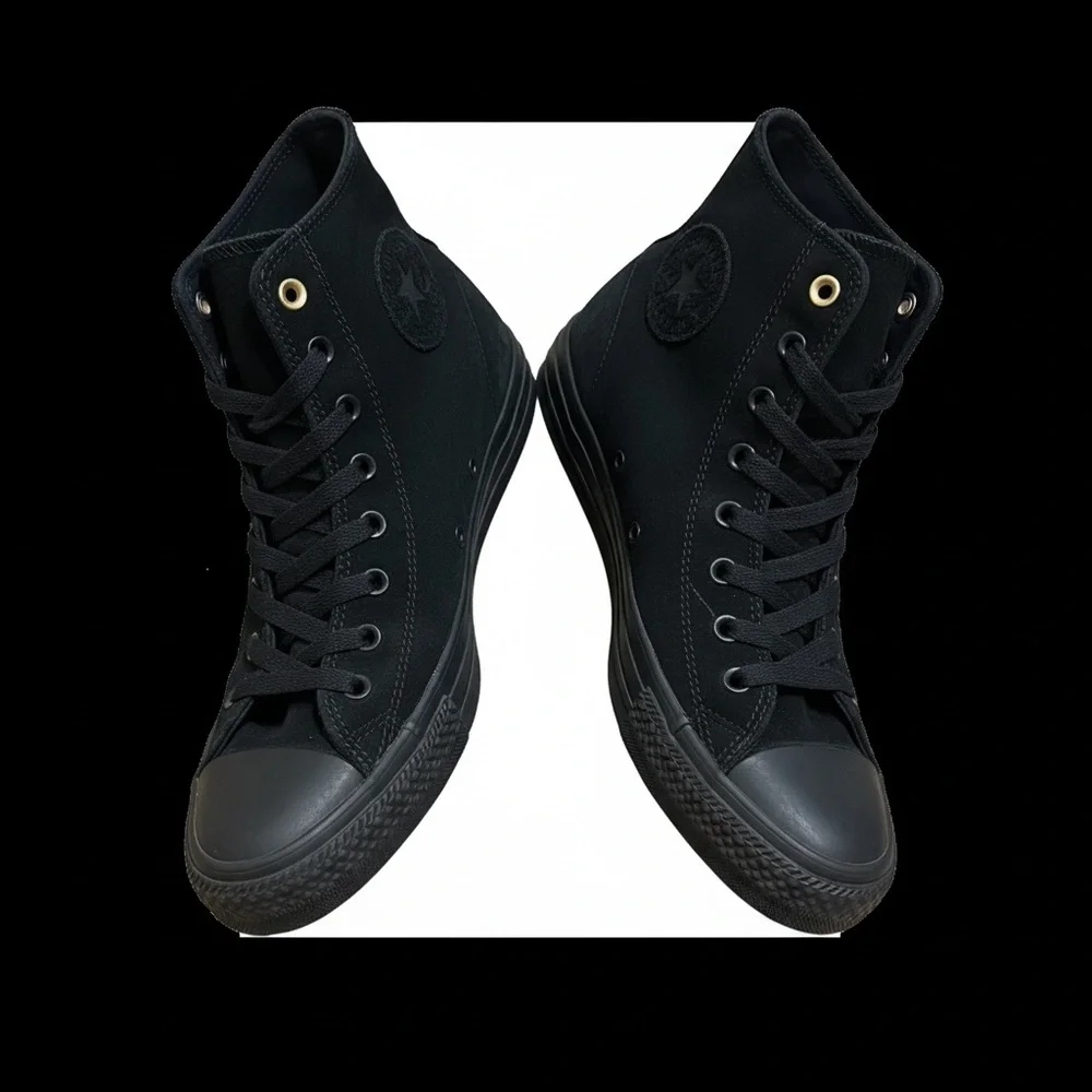 Converse Chuck Taylor All-Star CTAS Pro Hi Suede Black Monochrome with Lunarlon. - Picture 3 of 6